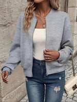 Veste Bomber Courte Matelassée pour Femme