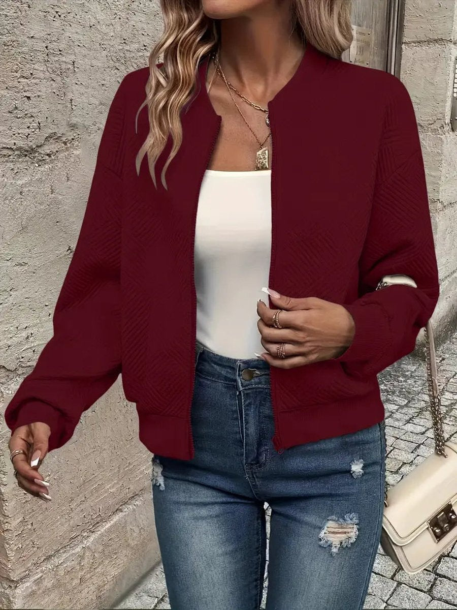 Veste Bomber Courte Matelassée pour Femme