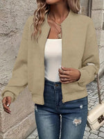 Veste Bomber Courte Matelassée pour Femme