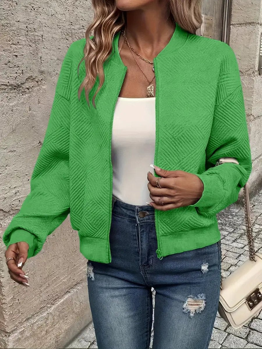 Veste Bomber Courte Matelassée pour Femme