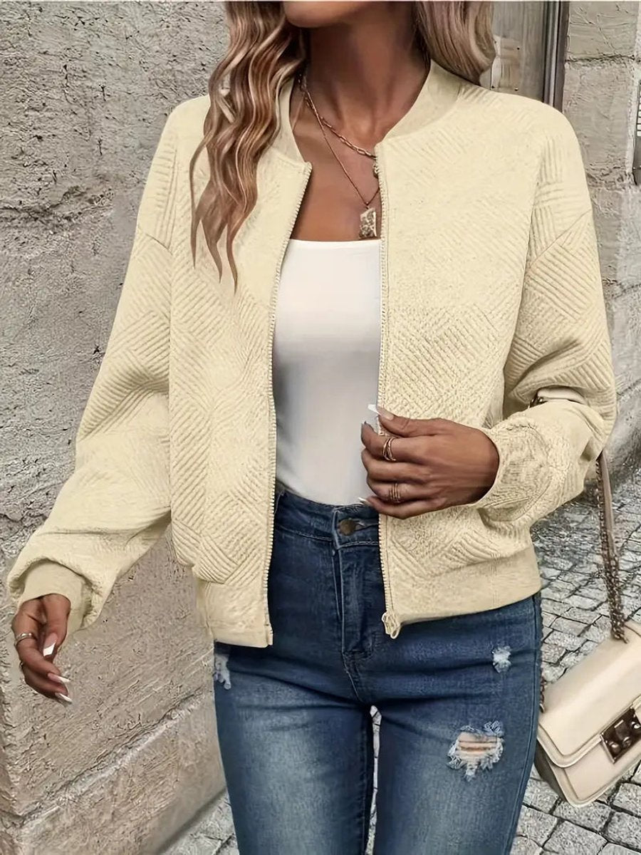 Veste Bomber Courte Matelassée pour Femme